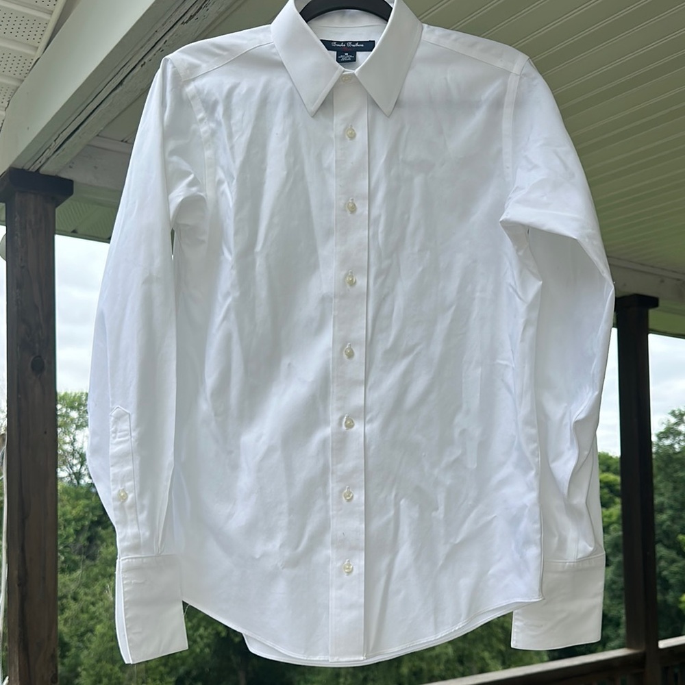 Brooks Brothers White Dress Shirt Classic Formal Attire